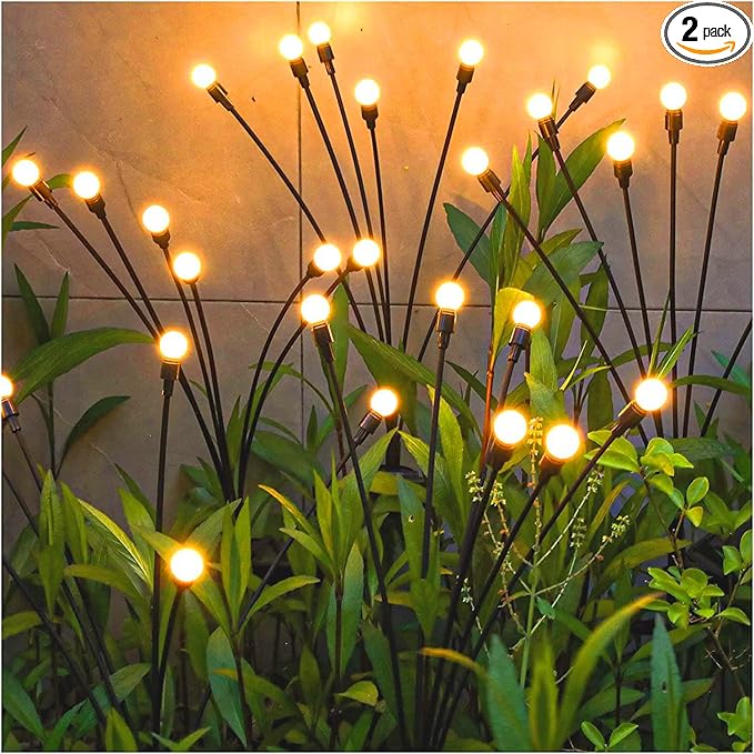 Tonulax Solar Swaying Garden Lights – 2 Pack
