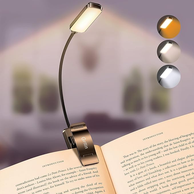 Gritin 9-LED Rechargeable Bedside Reading Light