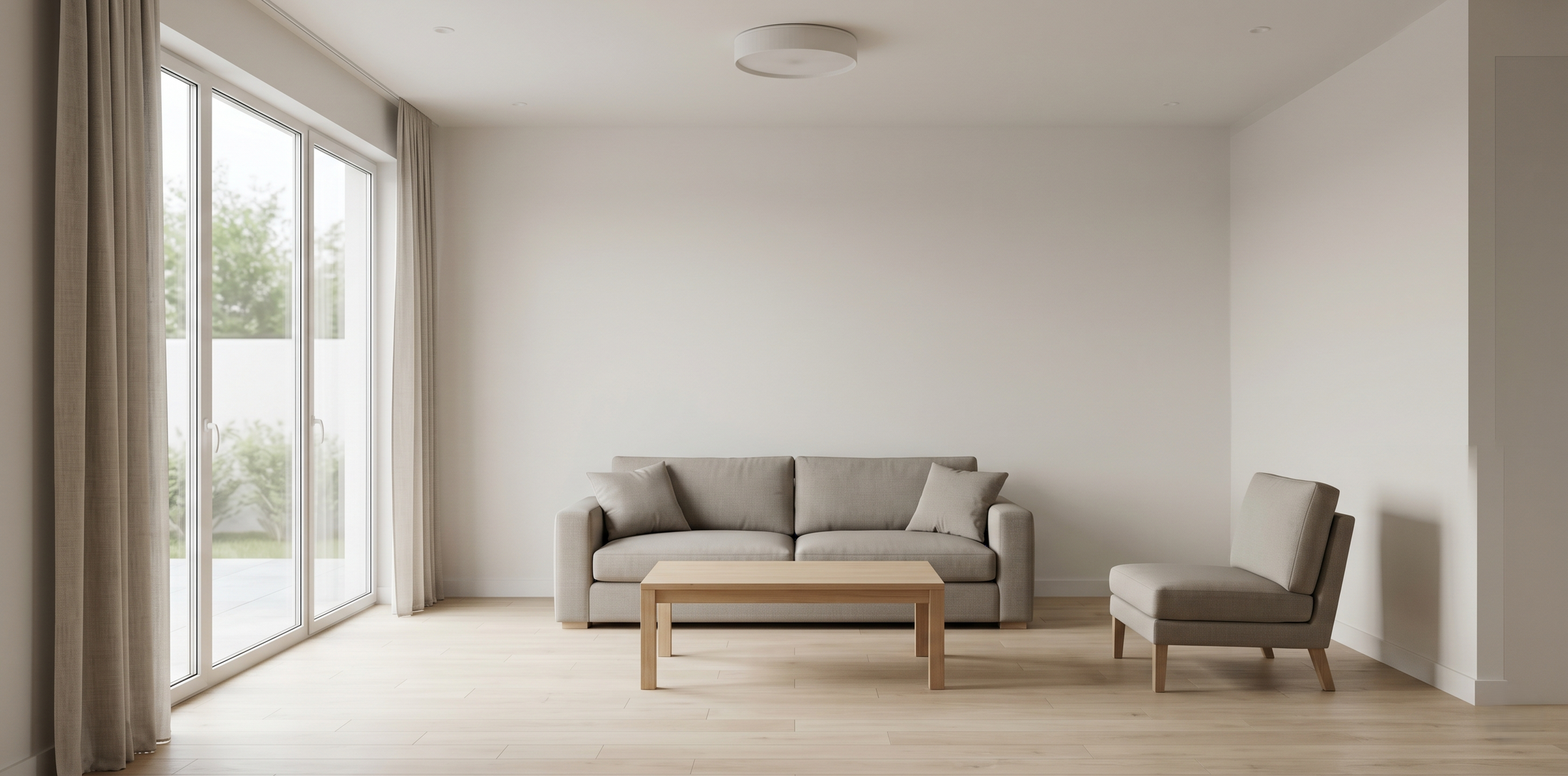 Plain room before styling